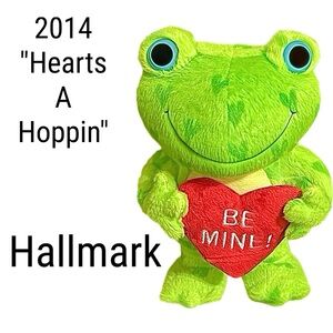 Retired Hallmark Animated Hearts a Hoppin Frog